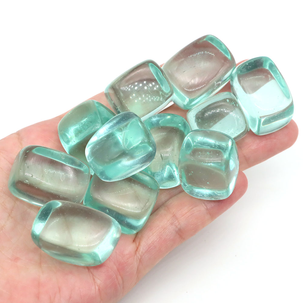 Aquarium Marine Stone - Ocean Blue Obsidian Tumbled Stones Healing