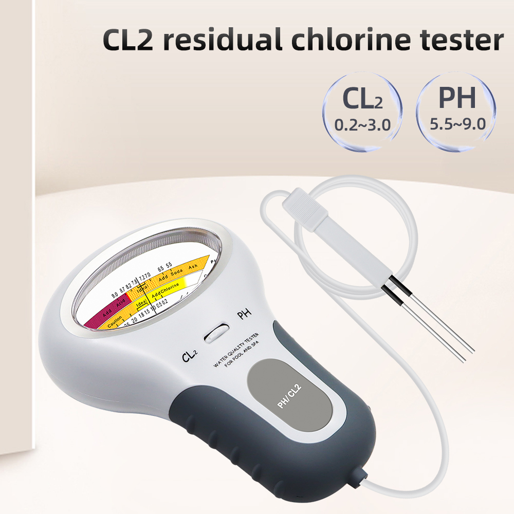 Marine Aquarium Water Analyzer - 2 In 1 Chlorine Detector PH