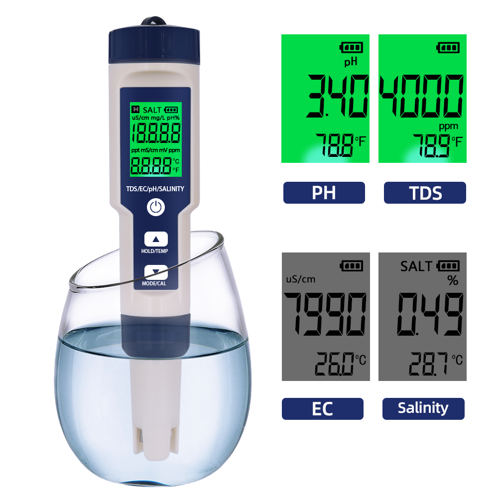 Marine Aquarium Water Analyzer - Professional Water Quality Tester 5 In