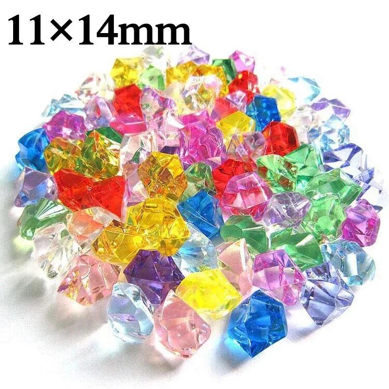 Aquarium Marine Stone - 200pcs Acrylic Gem Stone Colorful Crushed
