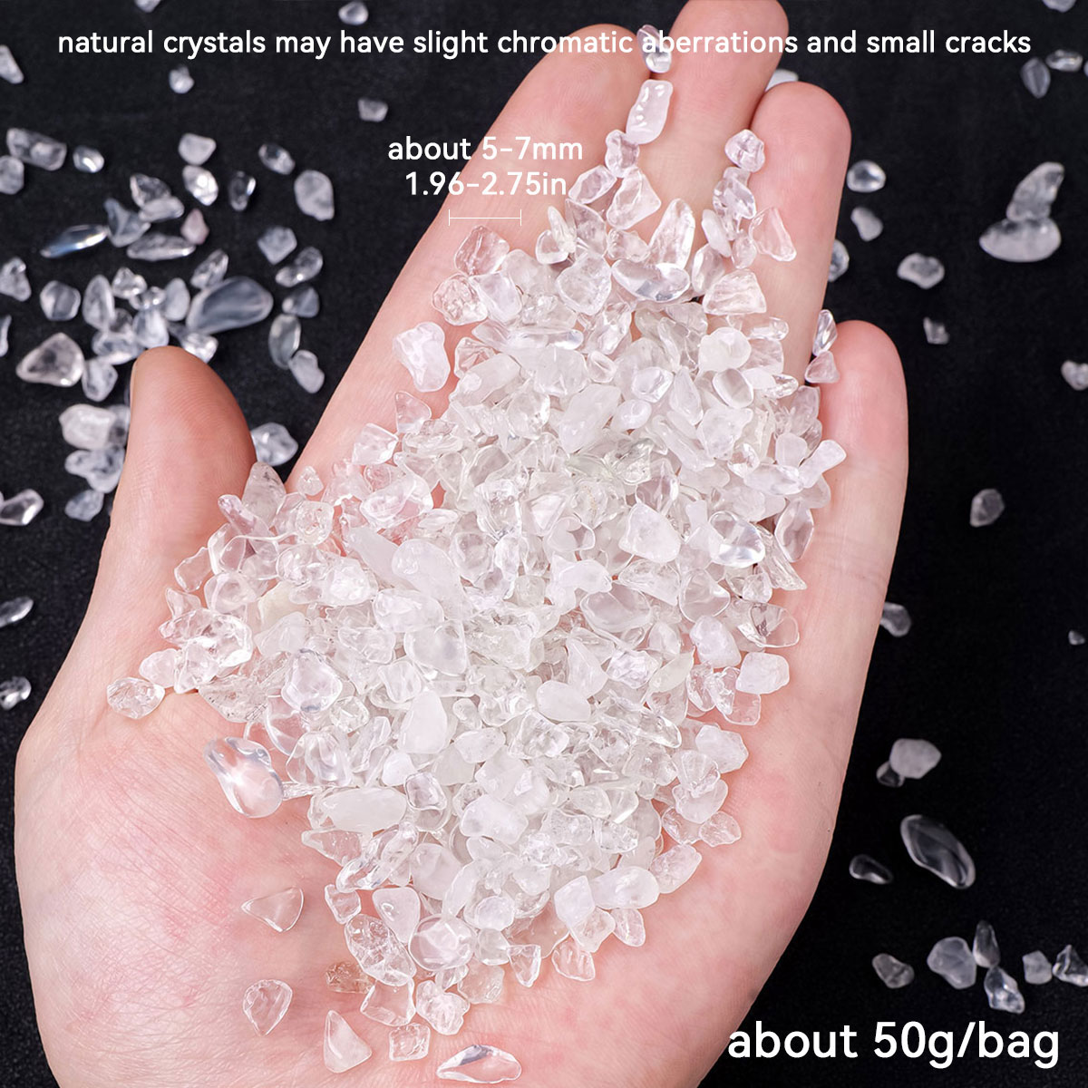 50g/bag Natural Crystal Clear  - Aquarium Marine Stone review and price