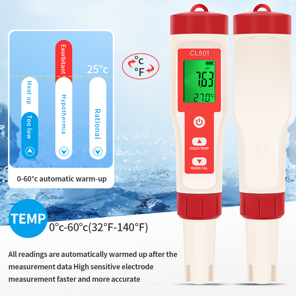 PH/CL2/H2/ORP/Temperature Mete - Marine Aquarium Water Analyzer review and price