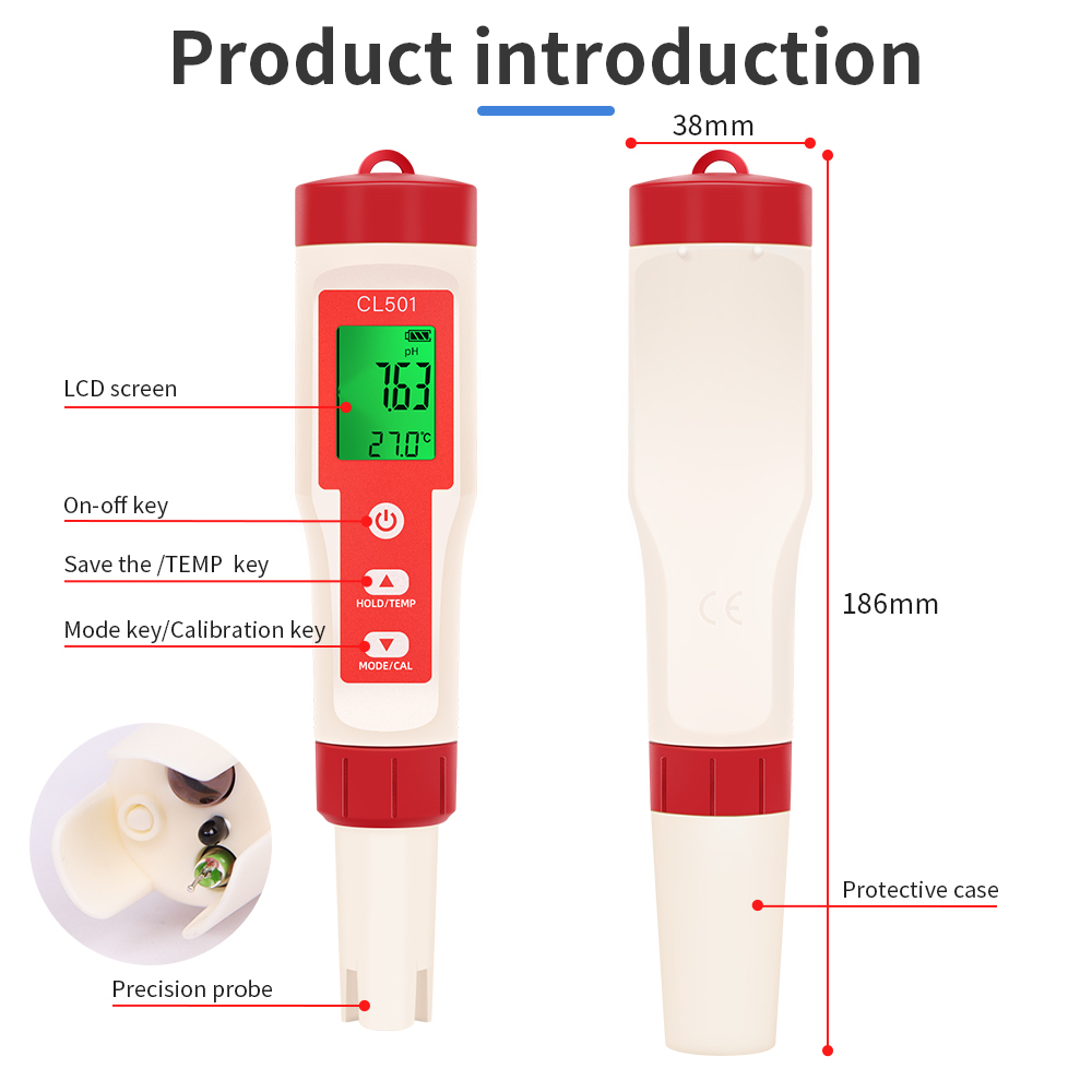 PH/CL2/H2/ORP/Temperature Mete - Marine Aquarium Water Analyzer review and price