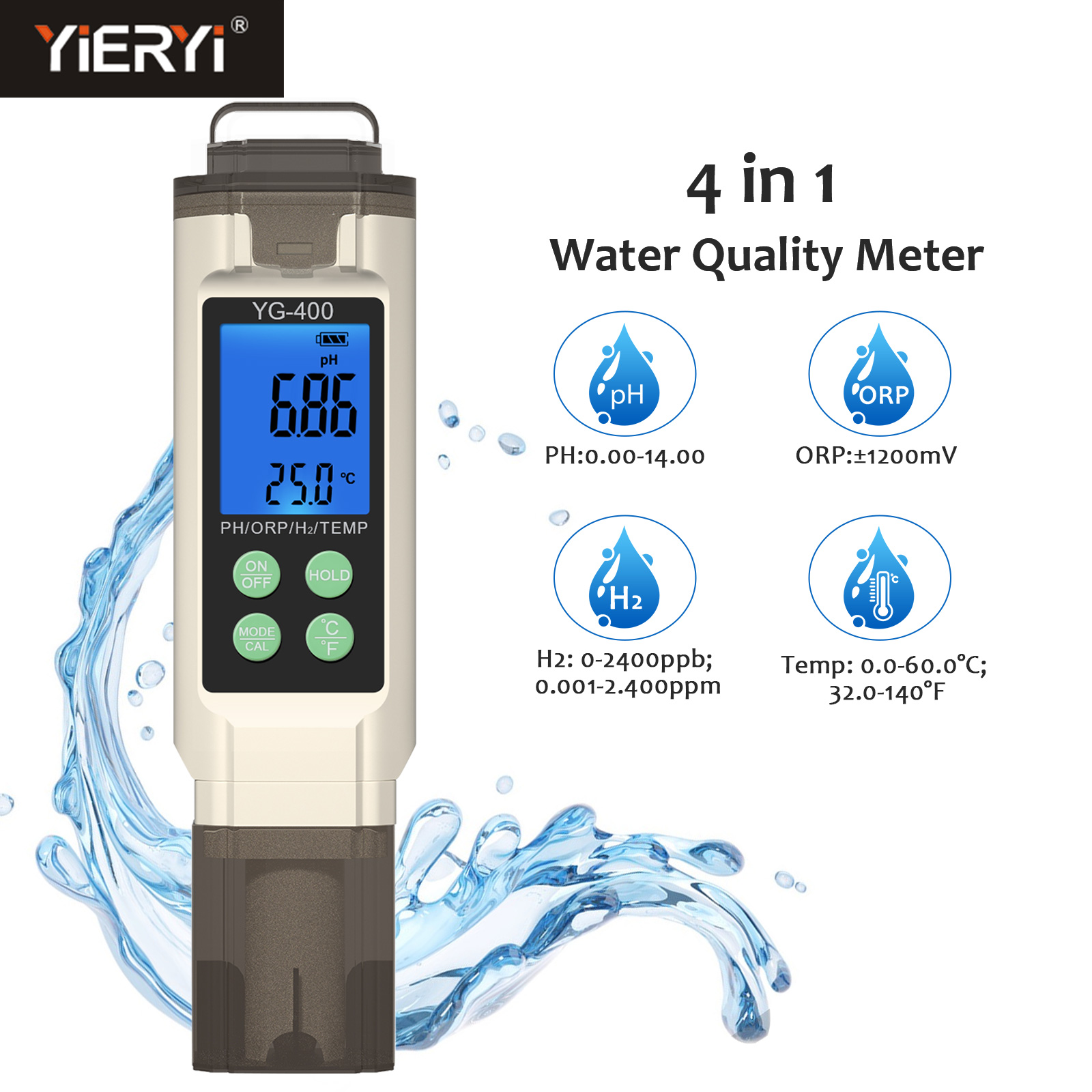 Yieryi 4 in 1 Digital PH ORP T - Marine Aquarium Water Analyzer review and price
